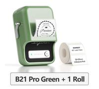 Niimbot B21 Pro 300dpi haute définition Portable Mini imprimante thermique Bluetooth auto-adhésif étiquette Photo imprimante d'autocollants - Type B21Pro Green 300dpi