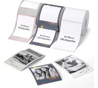 NIIMBOT B21 Pro/B1 Pro/B2 Pro Étiquettes Thermiques Autocollantes Pour l'impression des Photos/Bocal/École,54x80mm(Blanc),54x84(Mémoire),54x67(Année)