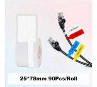 NIIMBOT D101 étiquettes papier sans encre étiqueteuse thermique prix Date vêtements tri autocollant étiquettes imperméables pour la maison bureau magasin utilisation - Type White Cable 25x78mm