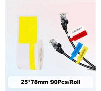 NIIMBOT D101 étiquettes papier sans encre étiqueteuse thermique prix Date vêtements tri autocollant étiquettes imperméables pour la maison bureau magasin utilisation - Type Yellow Cable 25x78mm
