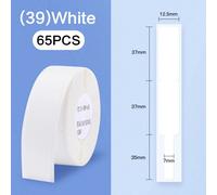 Niimbot D11/D101/D110 Mini imprimante Portable fil thermique blanc/câble/couleur/autocollant rond auto-adhésif autocollant étanche - Type 39-White