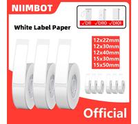 Niimbot D11/D101/D110 Mini imprimante Portable ruban blanc autocollants papiers étanche Anti-huile sans colle imprimante d'étiquettes thermiques nouveau
