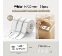 Niimbot D11 D110 D101 H1S Mini imprimante thermique d'étiquettes de poche USB Bluetooth étiquette bâton imprimante sans encre bricolage nom étiquette de prix - Type Only 3R White 14x30
