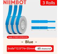 Niimbot D11 D110 D101 H1S Mini imprimante thermique d'étiquettes de poche USB Bluetooth étiquette bâton imprimante sans encre bricolage nom étiquette de prix - Type Only 3R Blue Cable