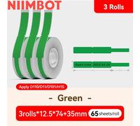 Niimbot D11 D110 D101 H1S Mini imprimante thermique d'étiquettes de poche USB Bluetooth étiquette bâton imprimante sans encre bricolage nom étiquette de prix - Type Only 3R Green Cable