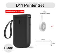 Niimbot D11 D110 D101 H1S Mini imprimante thermique d'étiquettes de poche USB Bluetooth étiquette bâton imprimante sans encre bricolage nom étiquette de prix - Type D11 Black