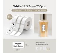 Niimbot D11 D110 D101 H1S Mini imprimante thermique d'étiquettes de poche USB Bluetooth étiquette bâton imprimante sans encre bricolage nom étiquette de prix - Type Only 3R White 12x22