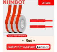 Niimbot D11 D110 D101 H1S Mini imprimante thermique d'étiquettes de poche USB Bluetooth étiquette bâton imprimante sans encre bricolage nom étiquette de prix - Type Only 3R Red Cable