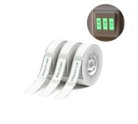 NIIMBOT D11 Lot de 3 rouleaux de papier adhésif transparent pour étiqueteuse - 13 x 35 mm - Compatible avec imprimante d'étiquettes NIIMBOT D11 D110 - Papier thermique lumineux