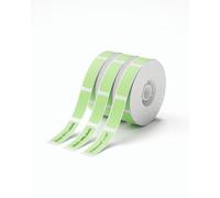 NIIMBOT D11 Lot de 3 rouleaux de ruban adhésif blanc pour étiqueteuse - 12 x 40 mm - Compatible avec imprimante d'étiquettes NIIMBOT D11 D110 - Papier thermique noir sur vert