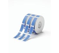 NIIMBOT D11 Lot de 3 rouleaux de ruban adhésif blanc pour étiqueteuse - 12 x 40 mm - Compatible avec imprimante d'étiquettes NIIMBOT D11 D110 - Papier thermique noir sur bleu