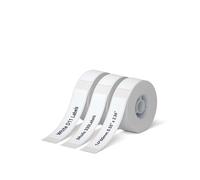 NIIMBOT D11 Lot de 3 rouleaux de ruban adhésif blanc pour étiqueteuse - 14 x 60 mm - Compatible avec imprimante d'étiquettes NIIMBOT D11 D110 - Papier thermique noir sur blanc