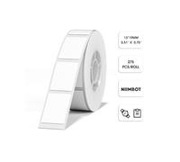 NIIMBOT D11 Ruban d'étiqueteuse D110 - Papier d'impression d'étiquettes autocollant de rechange - 13 x 19 mm - Pour la maison et le bureau, 275 étiquettes/rouleau, blanc