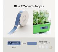 Niimbot D110/D11/H1S Mini imprimante d'étiquettes thermiques Portable de papier sans fil Machine d'autocollant étiqueteuse sans encre pour bureau maison - Type 1Roll Blue 12x40mm