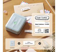 Niimbot D110/D11/H1S Mini imprimante d'étiquettes thermiques Portable de papier sans fil Machine d'autocollant étiqueteuse sans encre pour bureau maison - Type D110 Blue