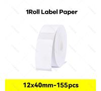 Niimbot D110 étiqueteuse ruban autocollant D11 étiquettes papier auto-adhésif étanche blanc Niimbot D101 pour imprimante Niimbot - Type 1Roll 12x40mm