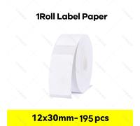 Niimbot D110 étiqueteuse ruban autocollant D11 étiquettes papier auto-adhésif étanche blanc Niimbot D101 pour imprimante Niimbot - Type 1Roll 12x30mm