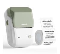 NIIMBOT Étiqueteuse B1 avec ruban adhésif, imprimante d'autocollants portables de 5,1 cm pour la maison, l'école et les petites entreprises, compatible avec téléphones et PC, vert et blanc