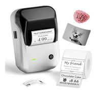 NIIMBOT Étiqueteuse B1 avec rubans adhésifs, imprimante d'étiquettes thermiques portable de 5,1 cm pour la maison, l'école, le bureau, les petites entreprises, les adresses, la boulangerie, les