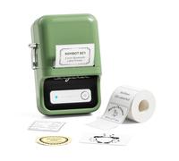 NIIMBOT Étiqueteuse B21 avec 1 rouleau de ruban adhésif vintage de 5,1 cm de large, imprimante d'étiquettes thermiques pour la maison, le bureau, l'organisation commerciale, vert