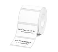 NIIMBOT Étiquettes à transfert thermique M2, 50 x 30 mm, uniquement pour étiqueteuse M2, matériau PET, imperméable et résistant aux hautes températures, longue durée de stockage, ruban d'étiquettes