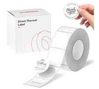 NIIMBOT Étiquettes autocollantes compatibles avec imprimante d'étiquettes thermiques B1/B21/B3S, papier thermique pour l'école, la maison, le bureau, les petites entreprises (rond blanc 21 x 21 mm)