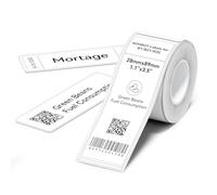 NIIMBOT Étiquettes autocollantes, papier d'étiquetage 28 x 89 mm compatible avec imprimante d'étiquettes B1 B21 B3S, impression noire sur papier d'étiquette blanc, 85 étiquettes/par rouleau (blanc)