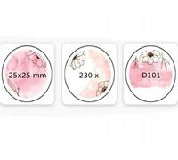 .NIIMBOT Étiquettes autocollantes pour D101 25*25mm 230x rose