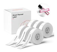 NIIMBOT Étiquettes autocollantes, ruban d'étiquettes thermique 12 x 75 mm, compatible avec les imprimantes d'étiquettes D110 D11 D101, 6 rouleaux