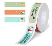 NIIMBOT Étiquettes de Noël pour imprimante d'étiquettes D11/D110/H1S, motif citrouille d'Halloween, cadeau de Noël, 14 x 50 mm