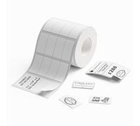 NIIMBOT Étiquettes de Recharge pour Etiqueteuse B1/B21/B3S, Etiquettes pour Imprimante Thermique, Autocollants pour Bocal/Pice/Cadeau (Blanc, 10x20mmx4)