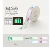 Niimbot étiquettes papier adhésif étiquettes thermiques autocollants rouleau papier auto-adhésif pour Niimbot D110 D11 D101 Mini imprimante Portable - Type 1Roll Luminous No-38