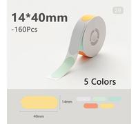 Niimbot étiquettes papier adhésif étiquettes thermiques autocollants rouleau papier auto-adhésif pour Niimbot D110 D11 D101 Mini imprimante Portable - Type 1 Roll Color No-28