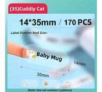 Niimbot étiquettes papier adhésif étiquettes thermiques autocollants rouleau papier auto-adhésif pour Niimbot D110 D11 D101 Mini imprimante Portable - Type 1 Roll Transparent #A