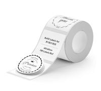 NIIMBOT Étiquettes rondes pour imprimantes d'étiquettes B21/B1/B3S, autocollants thermiques de 40 x 40 mm, 1 rouleau de 180 étiquettes