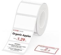 NIIMBOT Étiquettes rouges et noires pour imprimante d'étiquettes B21Pro, 50 x 30 mm, 230 étiquettes/rouleau