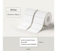 Niimbot-Imprimante d'étiquettes B1,rouleau cadeau,portable,déterminer,imprimante thermique,mini code-barres,code QR,autocollant,papier,rouleaux de documents,de câbles - Type 2 Rolls 40x20mm