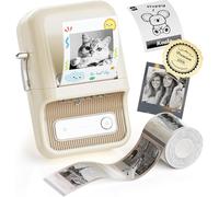NIIMBOT Imprimante d'étiquettes B21 Pro - Étiqueteuse autocollante Bluetooth - Imprimante d'étiquettes pour apprentissage, notes d'étude, impression d'images, scrapbooking, blanc