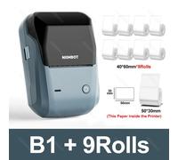 NIIMBOT-Imprimante Thermique Portable B1,avec Bandes Adhésives de 2 Pouces,Mini Autocollant Bluetooth,Rouleau Étanche - Type B1 Add 9Rolls Mix C