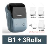 NIIMBOT-Imprimante Thermique Portable B1,avec Bandes Adhésives de 2 Pouces,Mini Autocollant Bluetooth,Rouleau Étanche - Type B1 Add 3Rolls