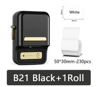 Niimbot-Imprimante thermique portable,Bluetooth,Mini imprimante d'étiquettes,Papier autocollant auto-adhésif,Étiqueteuse,Bureau,Déterminer,B21 - Type B21 Black