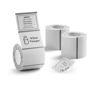 NIIMBOT Lot de 3 rouleaux de ruban adhésif thermique étanche pour imprimante d'étiquettes B1/B21/B3S, 40 x 30 mm, pour pot de cuisine, adresse, code-barres, étiquette de nom (transparent)