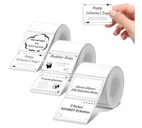 NIIMBOT Lot de 3 rouleaux d'étiquettes compatibles avec les imprimantes d'étiquettes B1 / B21 / B3S, 40 x 30 mm, pour supermarchés, commerce de détail, bureau, 230 étiquettes/rouleau, blanc