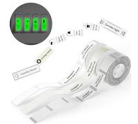 NIIMBOT Lot de 3 rouleaux d'étiquettes lumineuses pour interrupteur D110 D11 D101 H1S 12 x 40 mm - 155 pièces blanches 12 x 22 mm - 260 pièces transparentes 13 x 35 mm