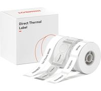 NIIMBOT Lot de 3 rouleaux d'étiquettes pour imprimante d'étiquettes D110 D11 D101 - Blanc - 12 x 75 mm - Transparent - 14 x 28 mm - Blanc - 12 x 22 mm