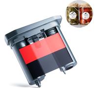 NIIMBOT M2 Ruban d'étiquetage de remplacement, rubans de recharge, uniquement pour la machine à étiqueter M2, jusqu'à 24 mètres, Rouge+Noir