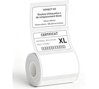 NIIMBOT M3 Étiquettes 70x40mm, uniquement pour l'étiqueteuse M3 | Imperméable, résistant à l'huile, supporte basses et hautes températures, pour micro-entreprises domestiques & organisation