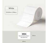 Niimbot Mini imprimante Portable intelligente fil thermique câble autocollant auto-adhésif étanche identification Fiber étiquette pour B1 B21 B203 - Type 21-50x30-white