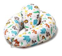 Niimo Coussin de Grossesse pour Dormir et d'allaitement + Petit Oreiller Reducteur Oreiller de Corps Femme Enceinte Housse Cotton Amovible (Jungle)