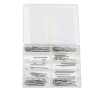 Niiyen 100 Sets Stainless Steel Watch Pins, Friction Strap Pressure Bars, with Rivet Ends Watch Repair Tools Size 12mm To 26mm Watch Tube Friction Pins